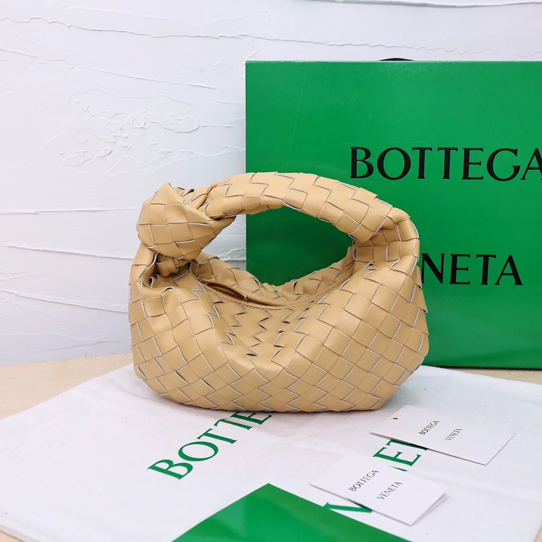 Bottega Veneta Sheepskin Woven Hobo Bag in Tan · view 1