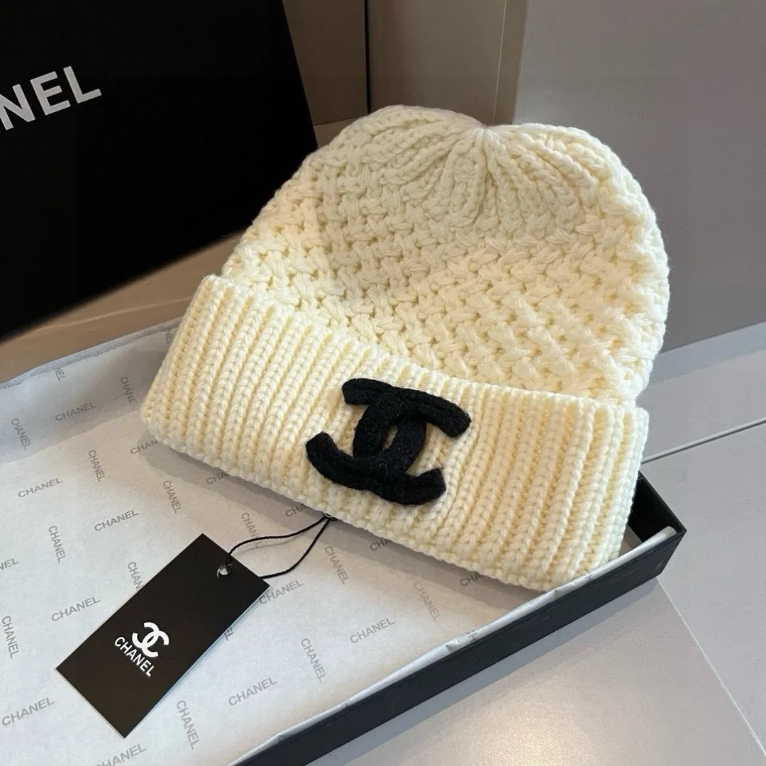 Chanel Beanie in Cream · view 2