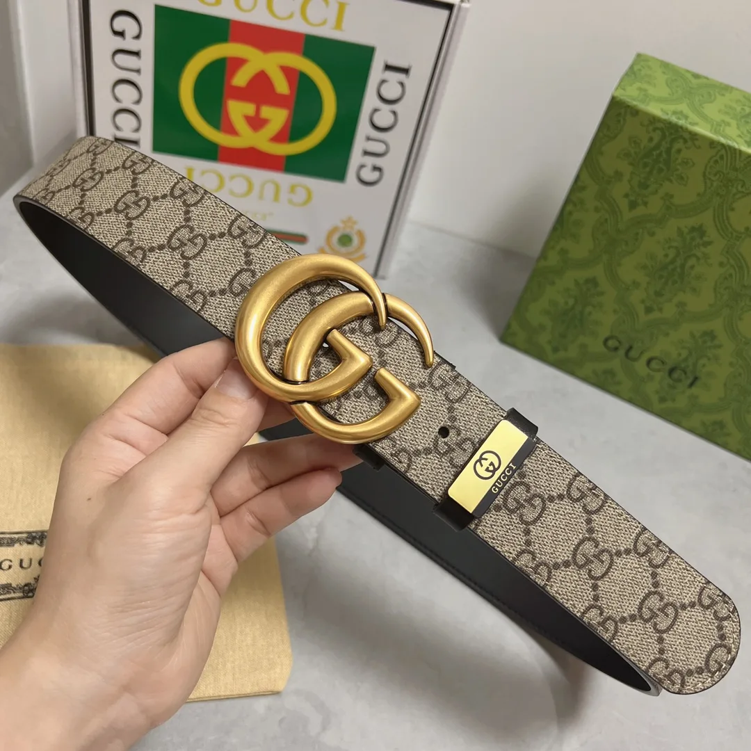 Gucci Cowhide Belt in Black · view 5