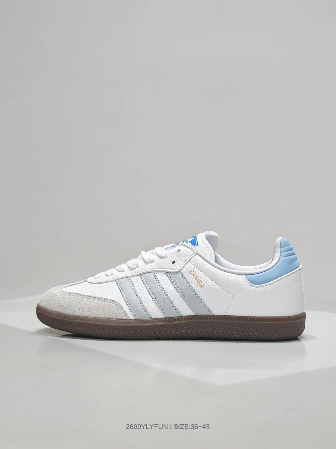 Adidas Samba low-top sneakers in Black & White & Blue & Cream & Burgundy · view 6
