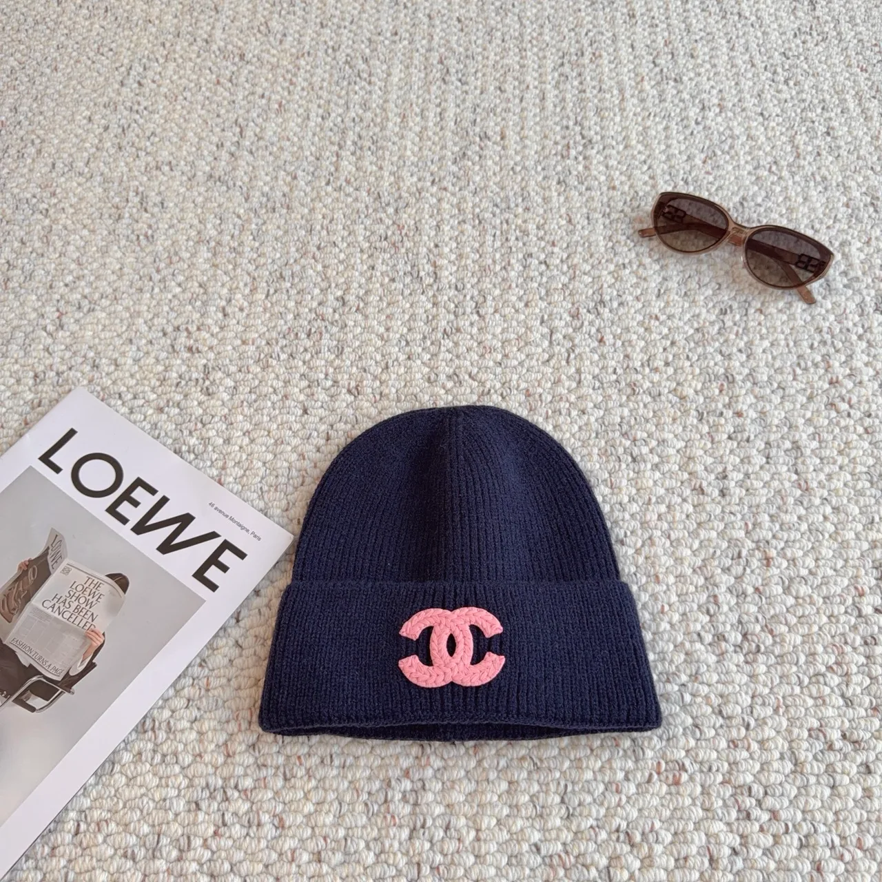 Chanel Beanie in Blue · view 8