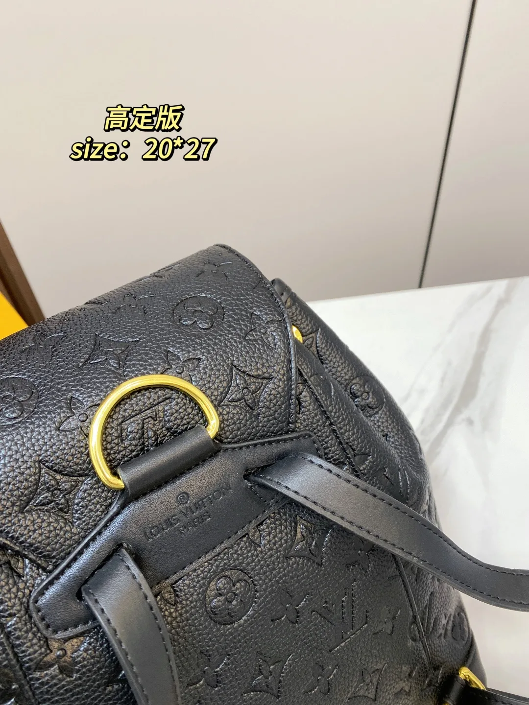 Louis Vuitton Drawstring Backpack in Black · view 7