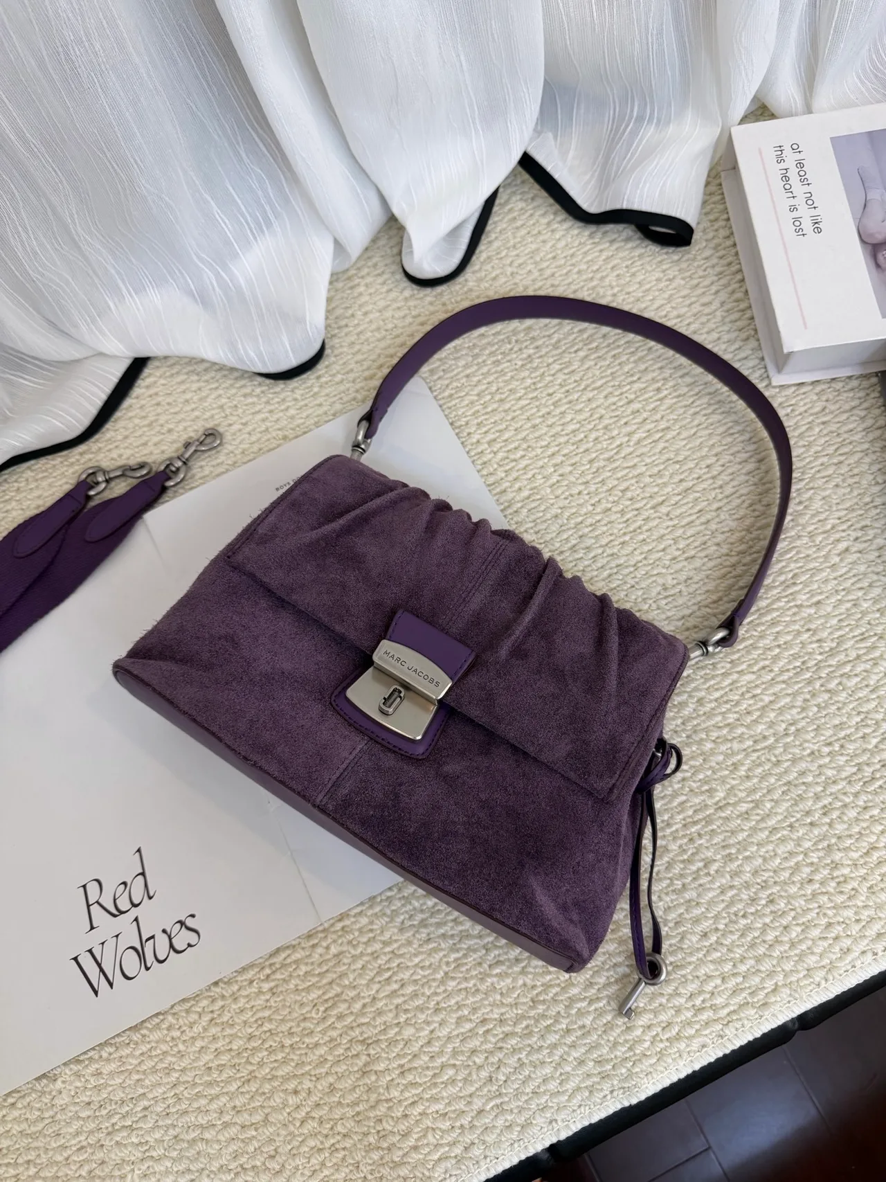 Marc Jacobs Cowhide Clutch in Purple · view 3