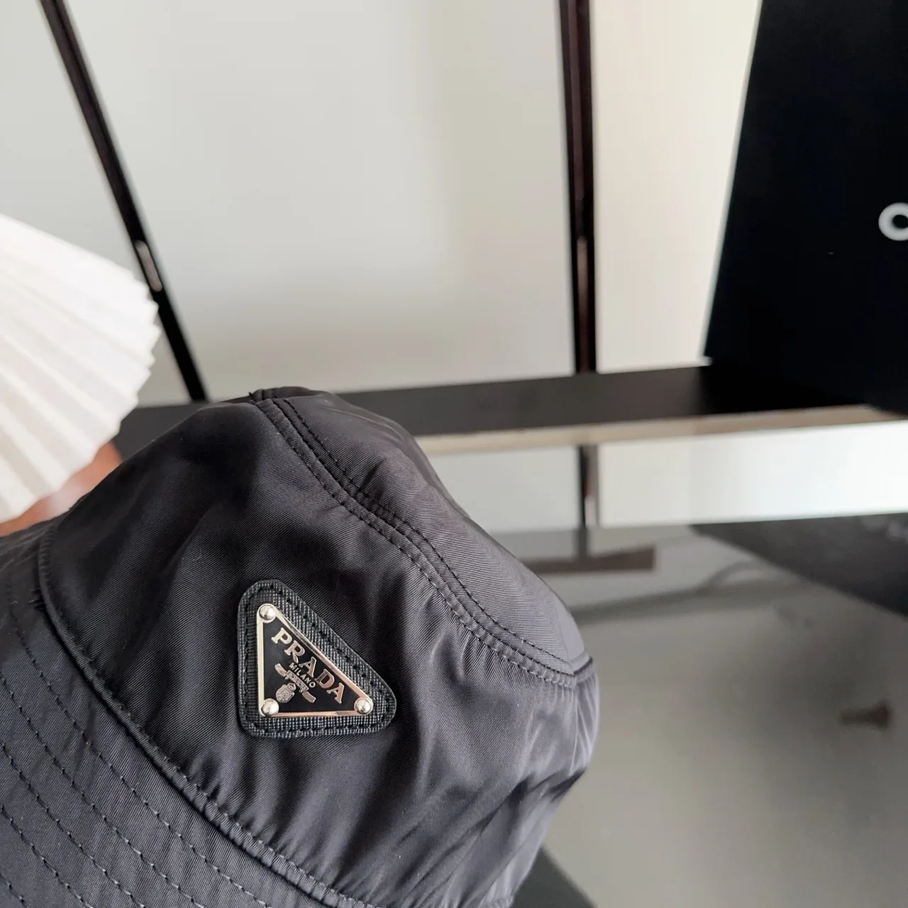 Prada Bucket Hat in Black · view 6