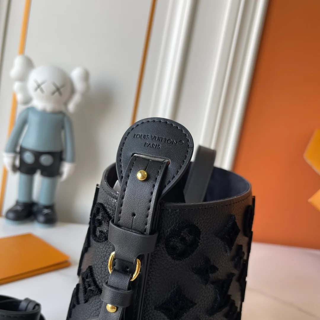 Louis Vuitton Cowhide All In BB Bucket Bag in Black · view 8