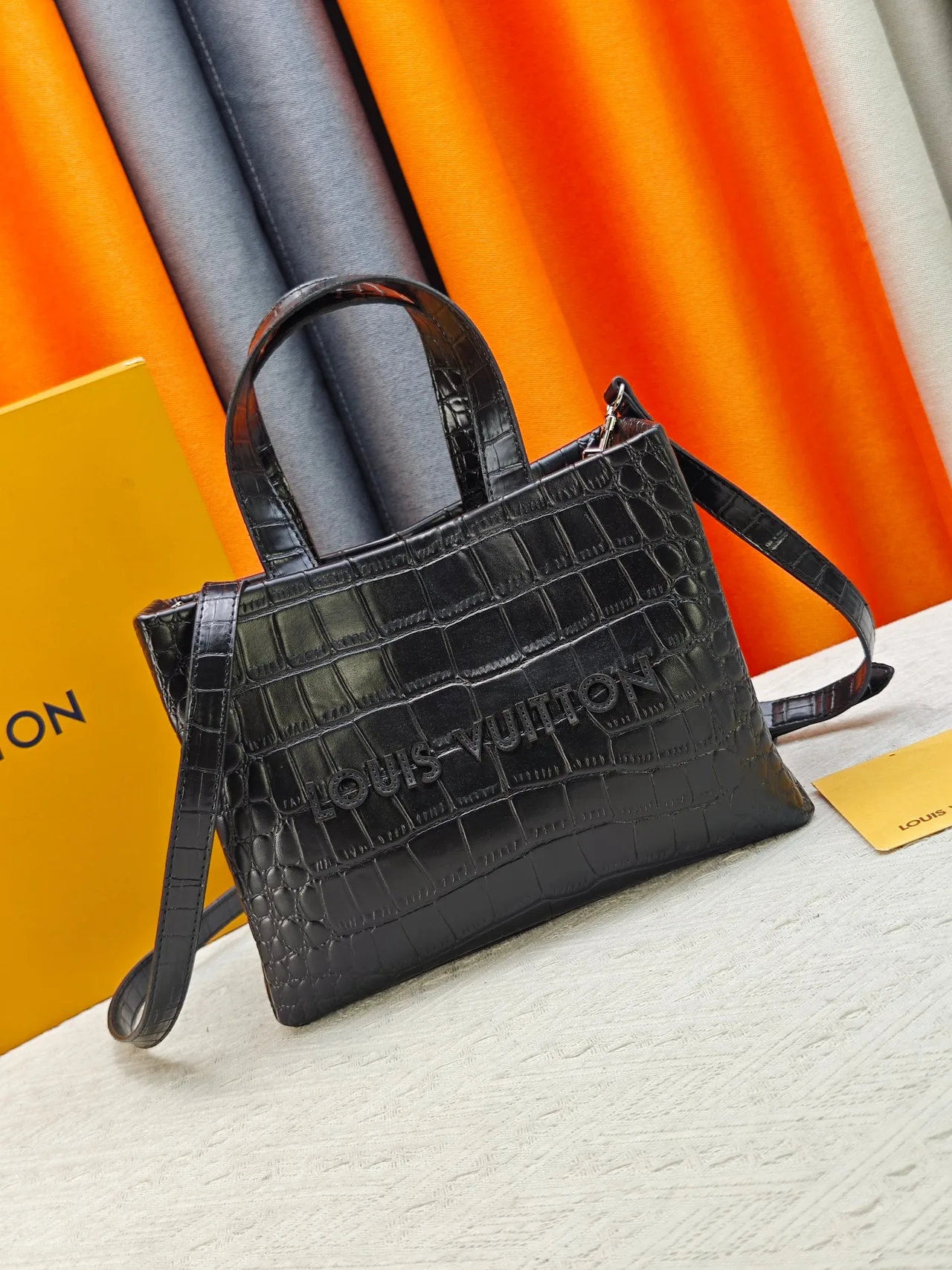 Louis Vuitton Cowhide Tote in Black · view 1