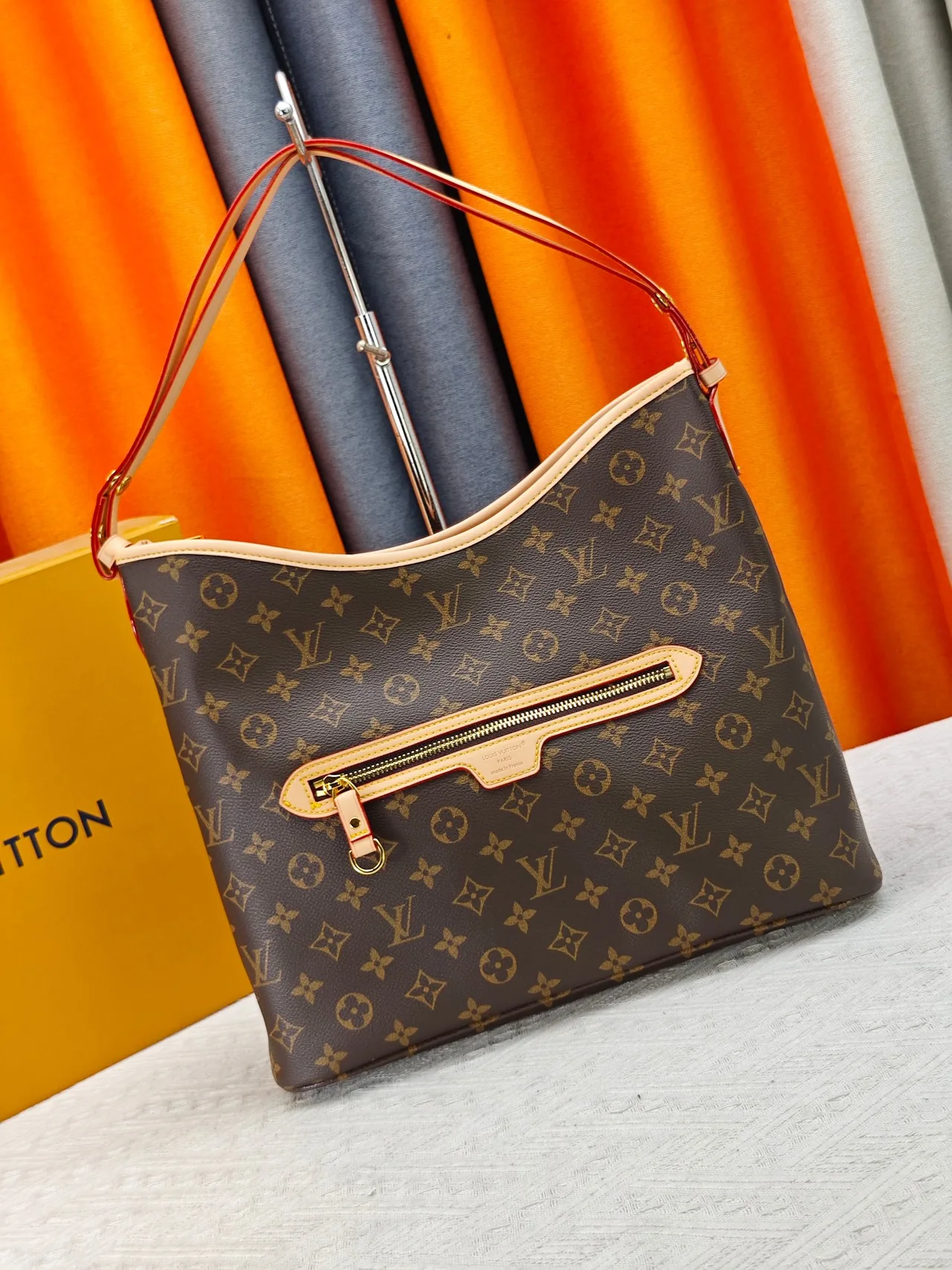 Louis Vuitton Canvas Shoulder Bag in Brown · view 1