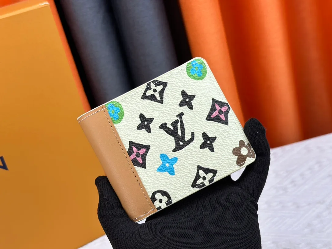 Louis Vuitton Canvas Monogram Wallet in Cream · view 1