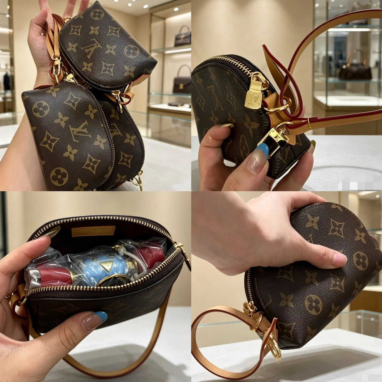 Louis Vuitton Monogram Mini Top-Handle Bag in Brown · view 2