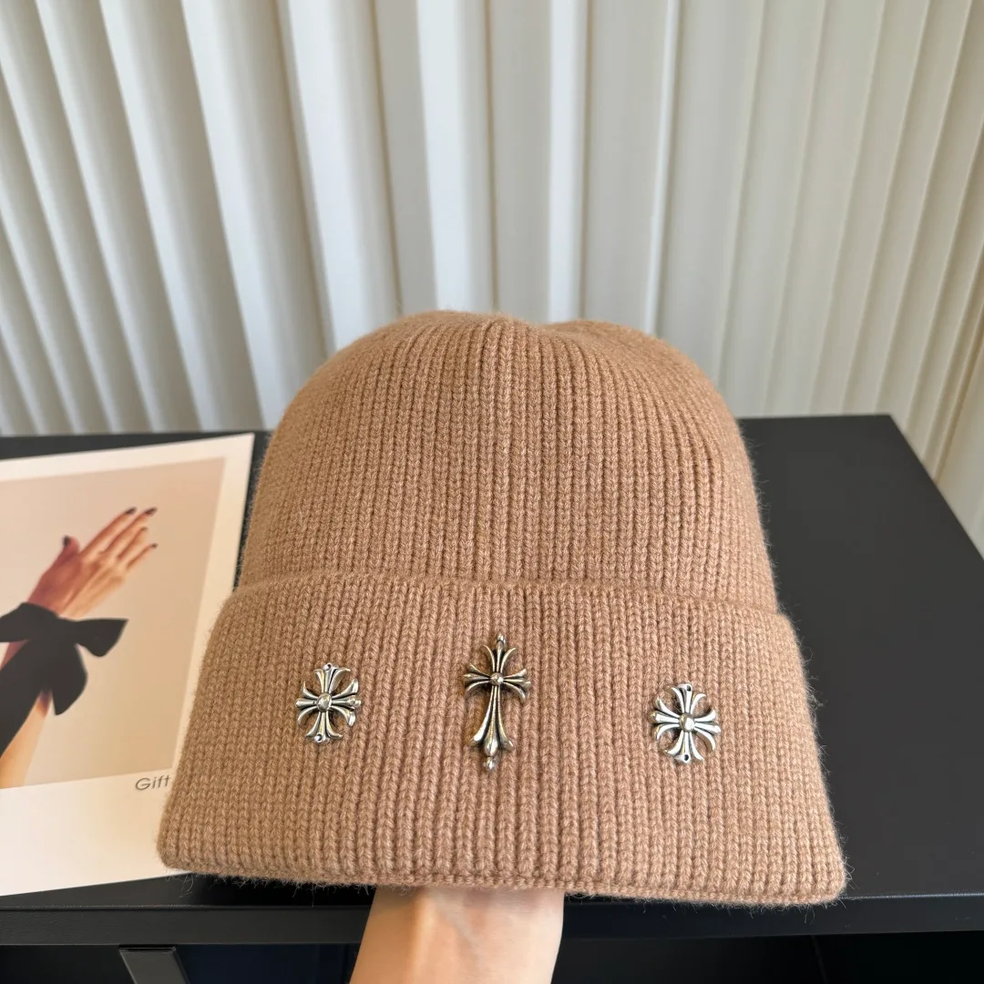 Chrome Hearts Beanie in Tan · view 4