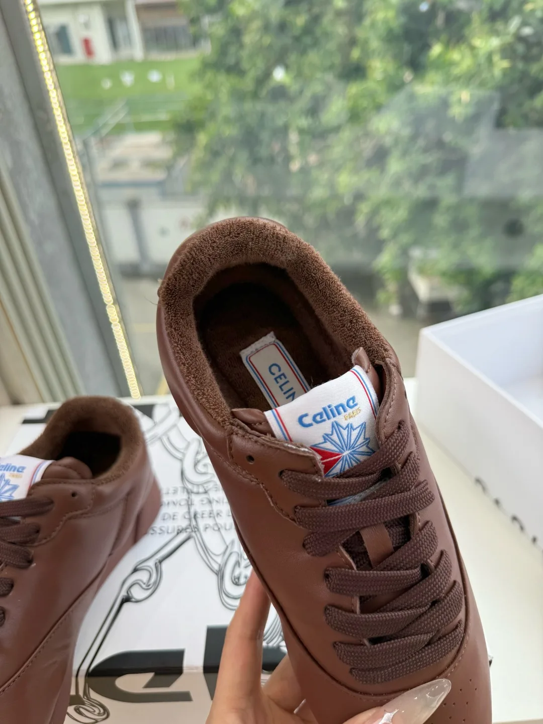 Celine Cowhide Sneakers in Brown · view 6