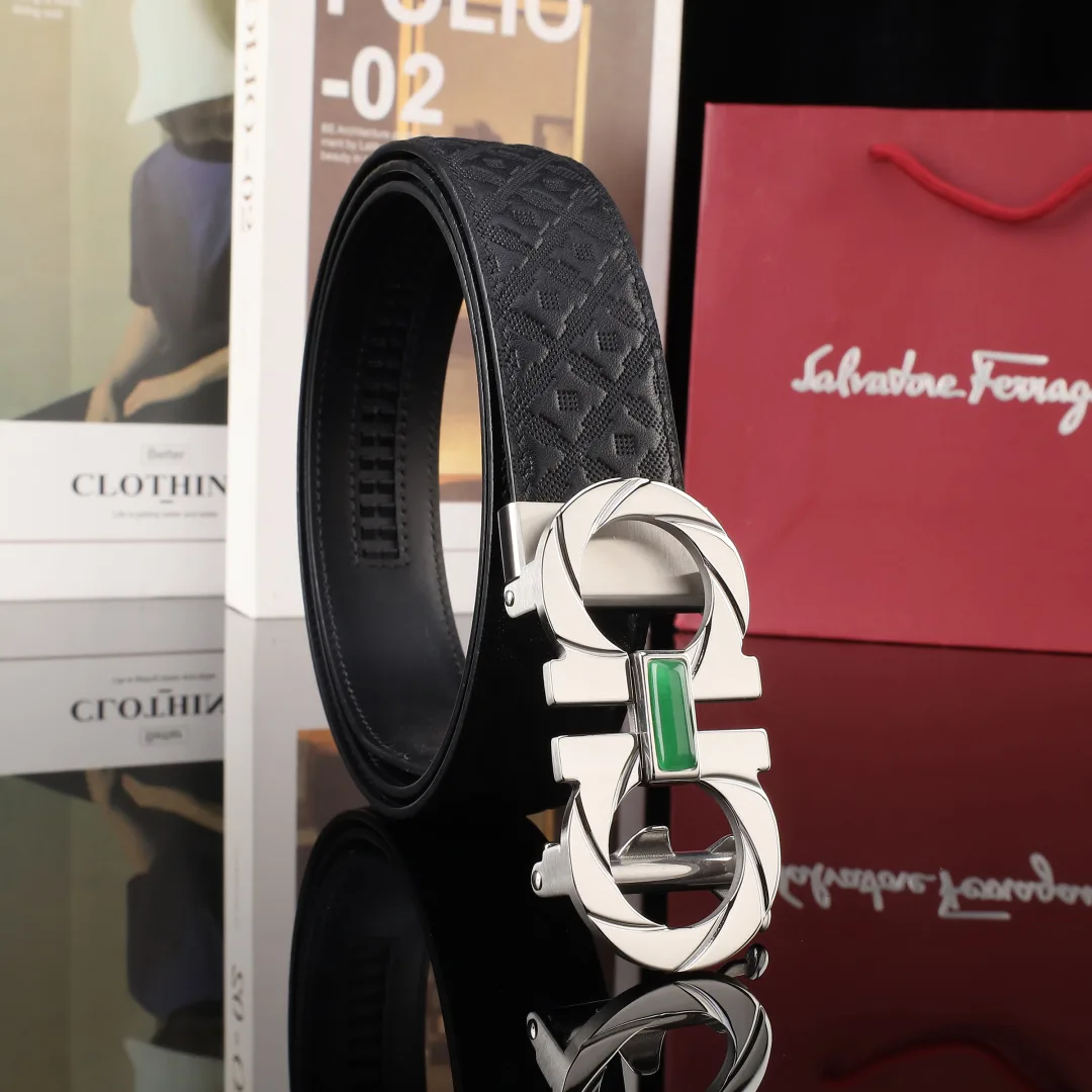 Ferragamo Automatic Belt in Black · view 3