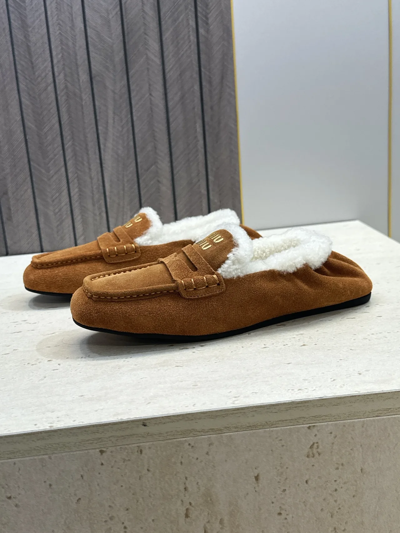 Miu Miu Mules in Brown · view 5