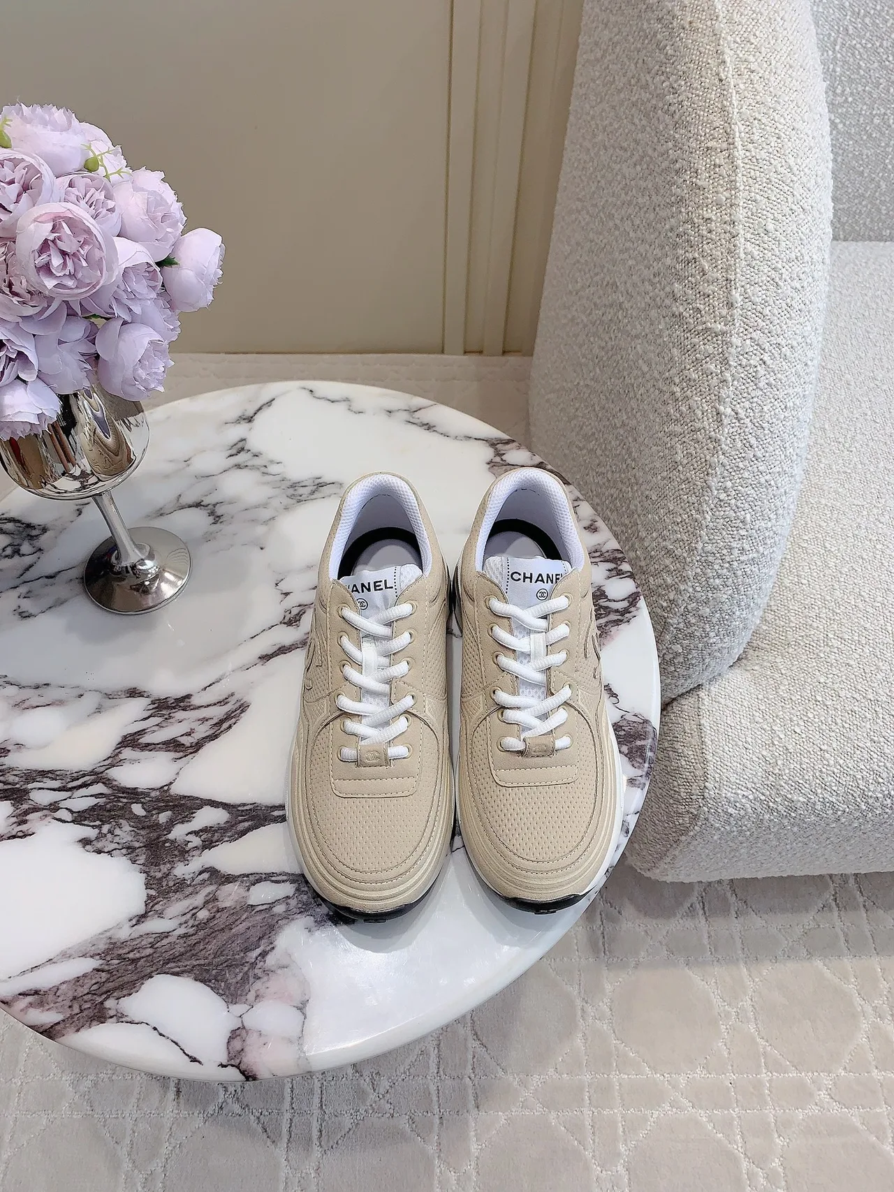 Chanel Sneakers in Beige · view 1