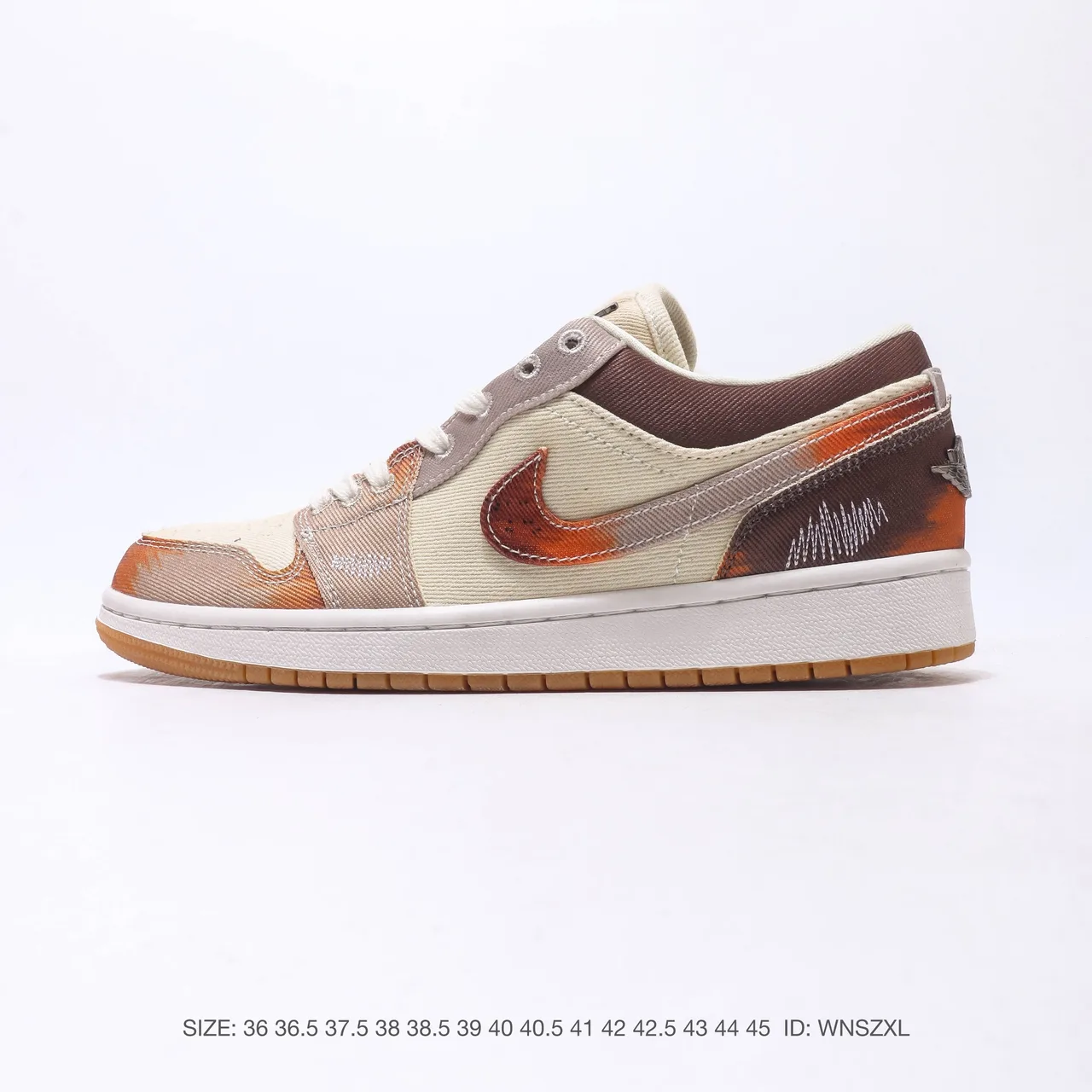 Nike Air Jordan Low Sneakers in Cream · view 1