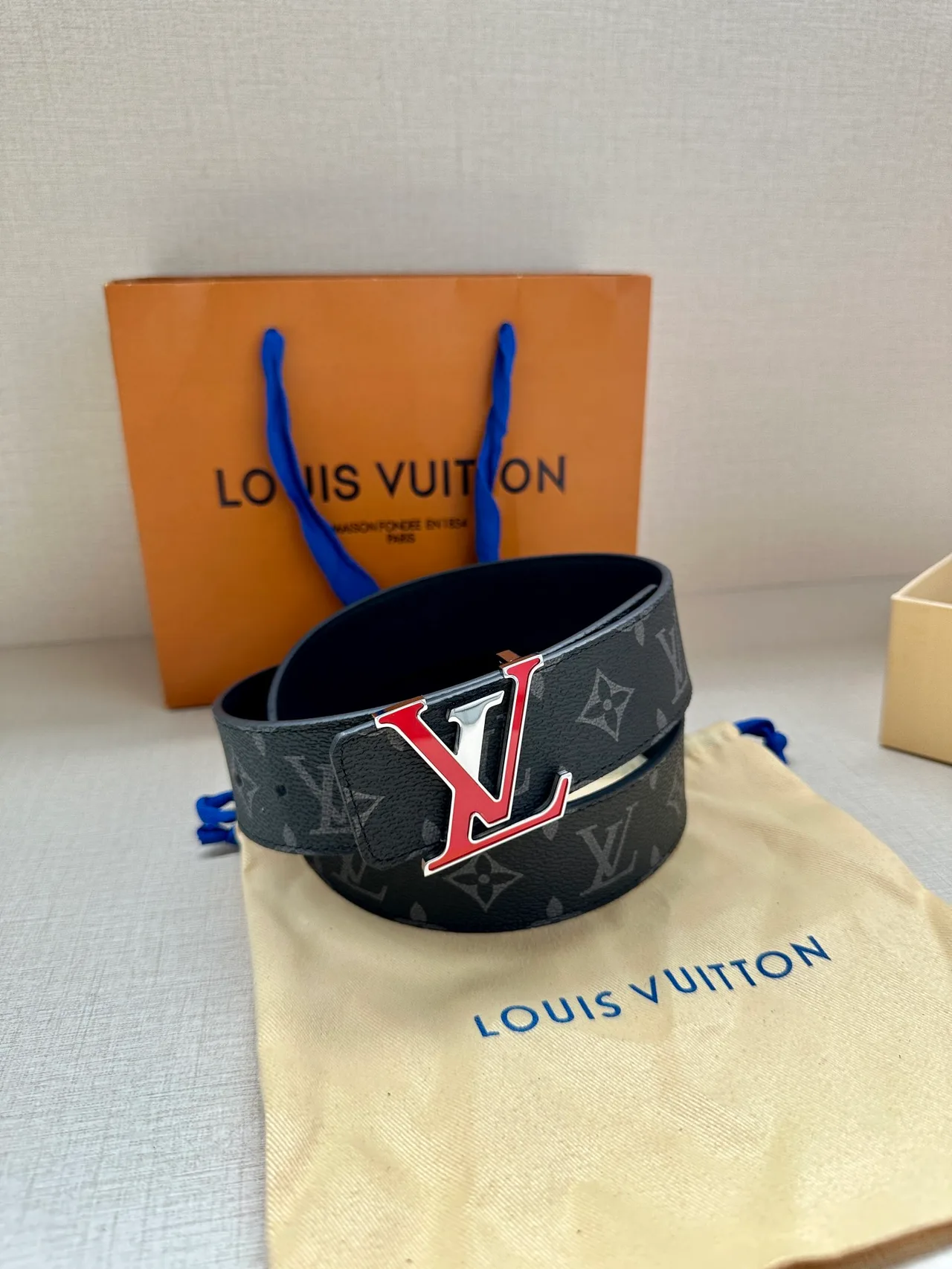 Louis Vuitton Canvas Belt in Black · view 1