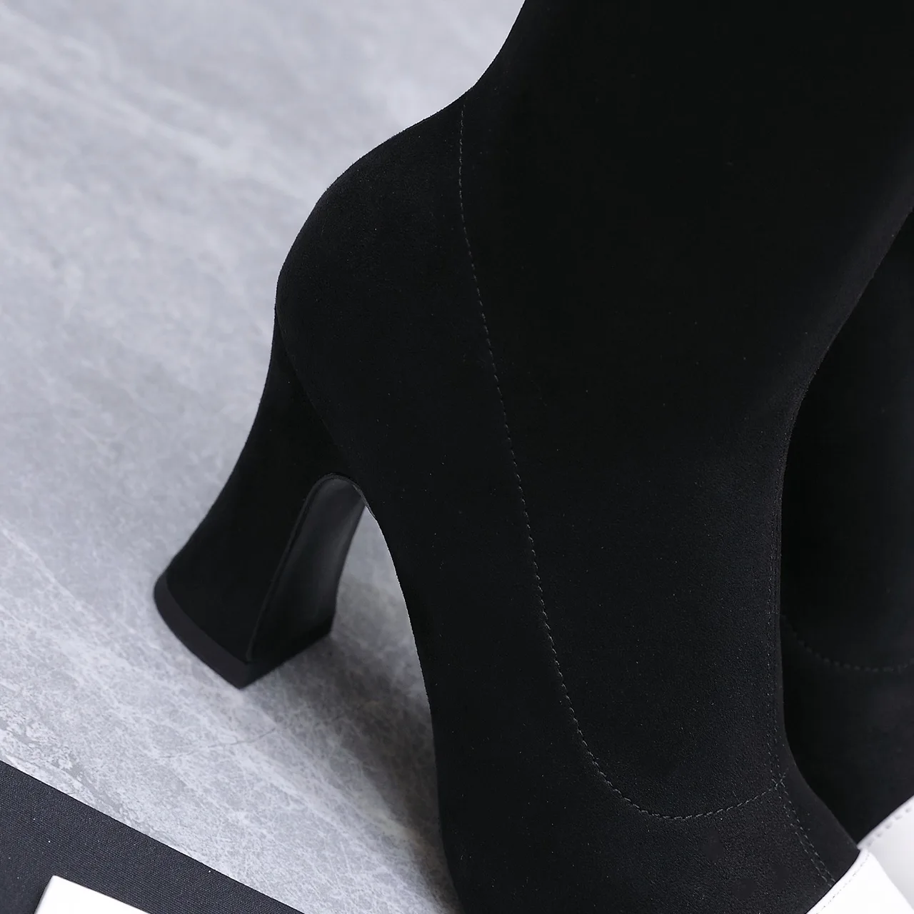 Chanel Cowhide Knee-High Boots in Black · view 8