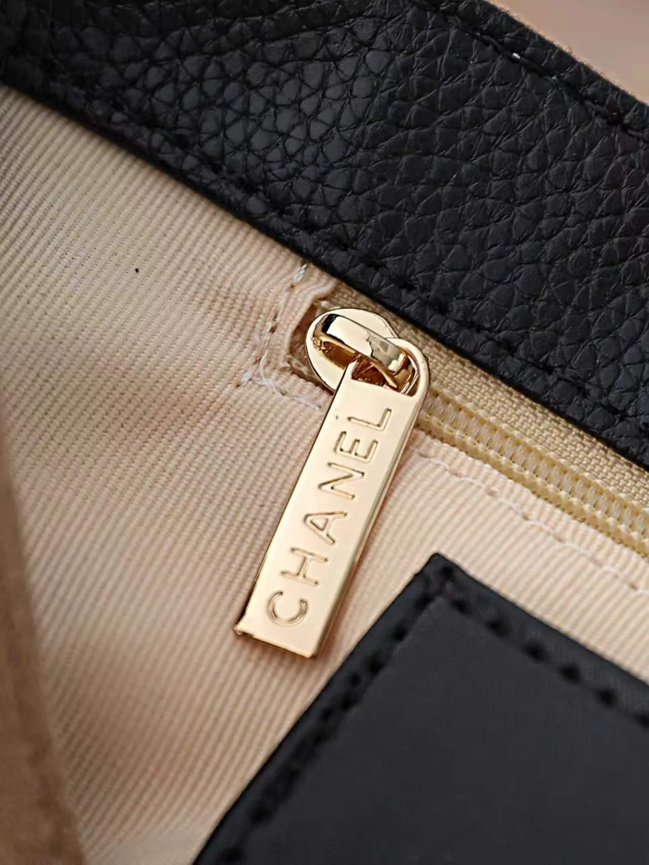 Chanel Quilted Flap Chain Bag in Beige · view 8