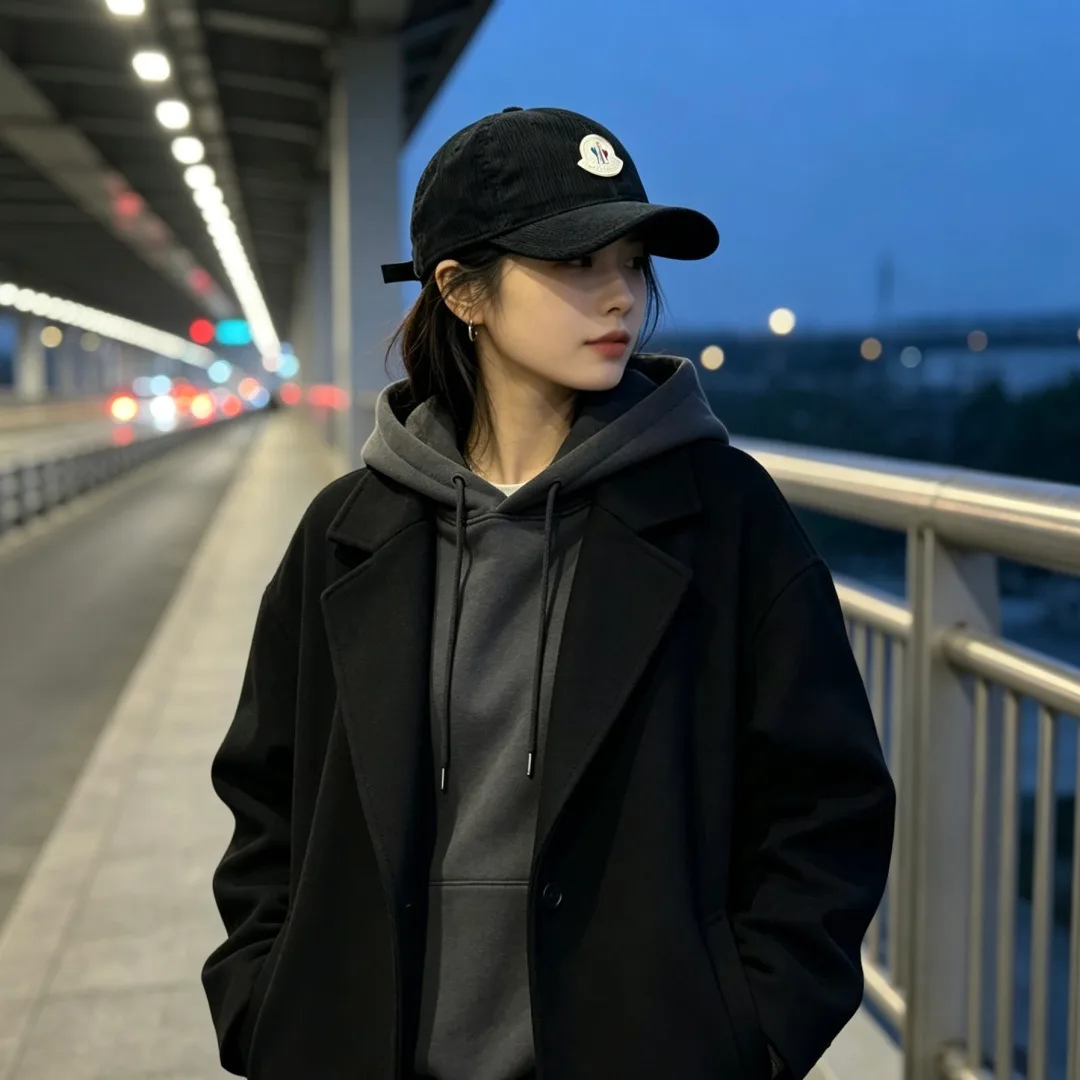 Moncler Baseball Cap in Black · view 2