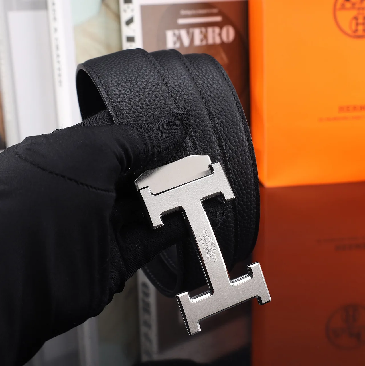 Hermes H automatic belt in Black · view 5
