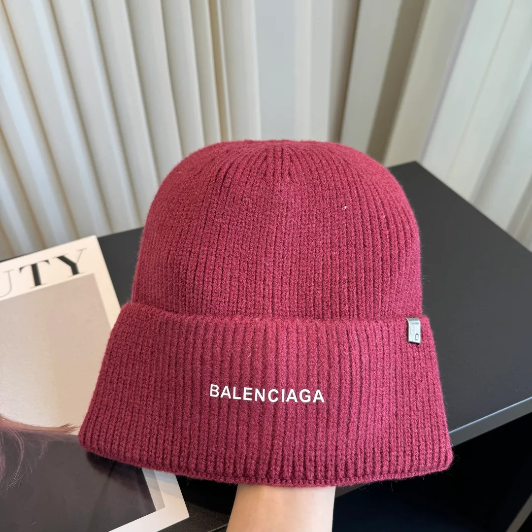 Balenciaga Beanie in Burgundy · view 4