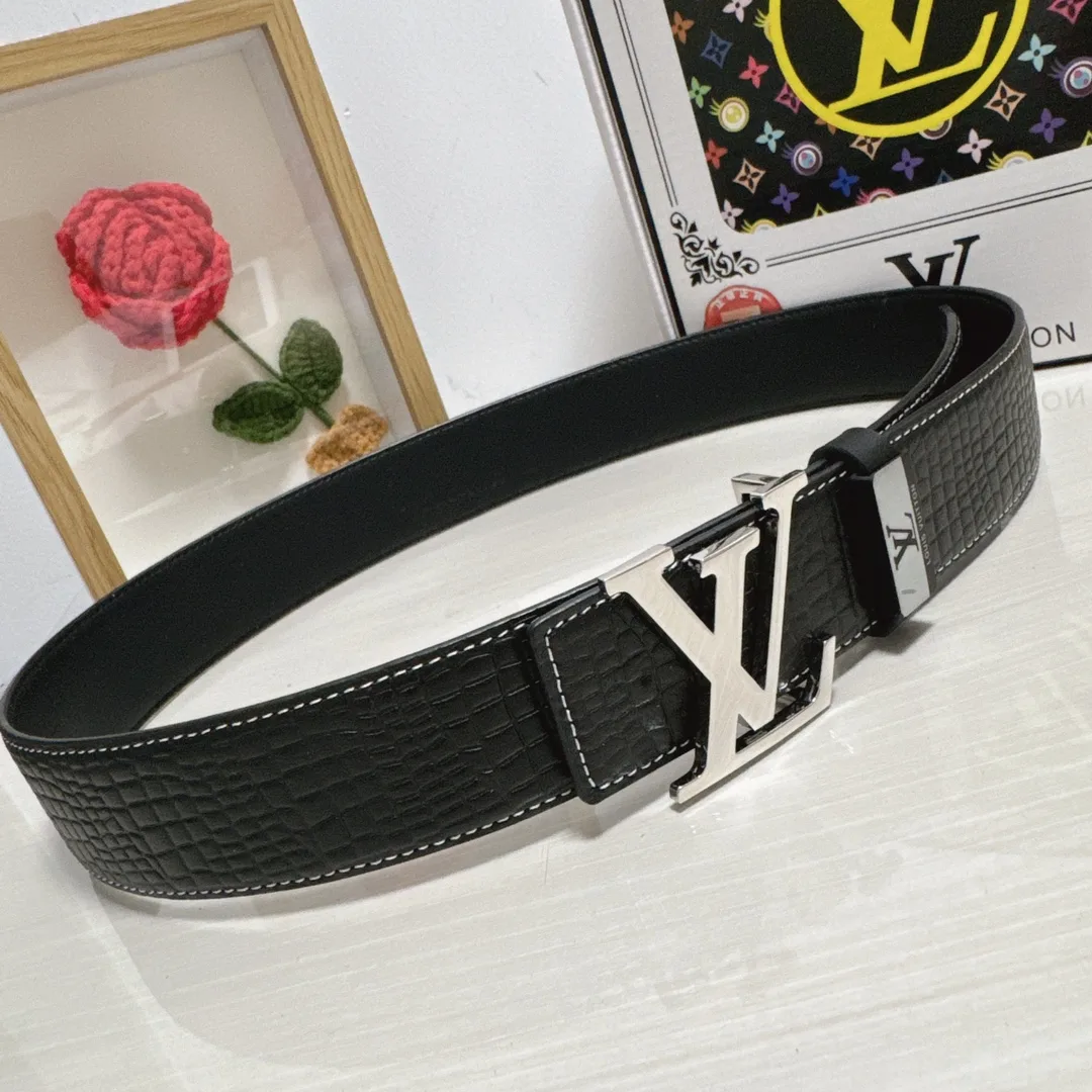 Louis Vuitton Cowhide Belt in Black · view 1
