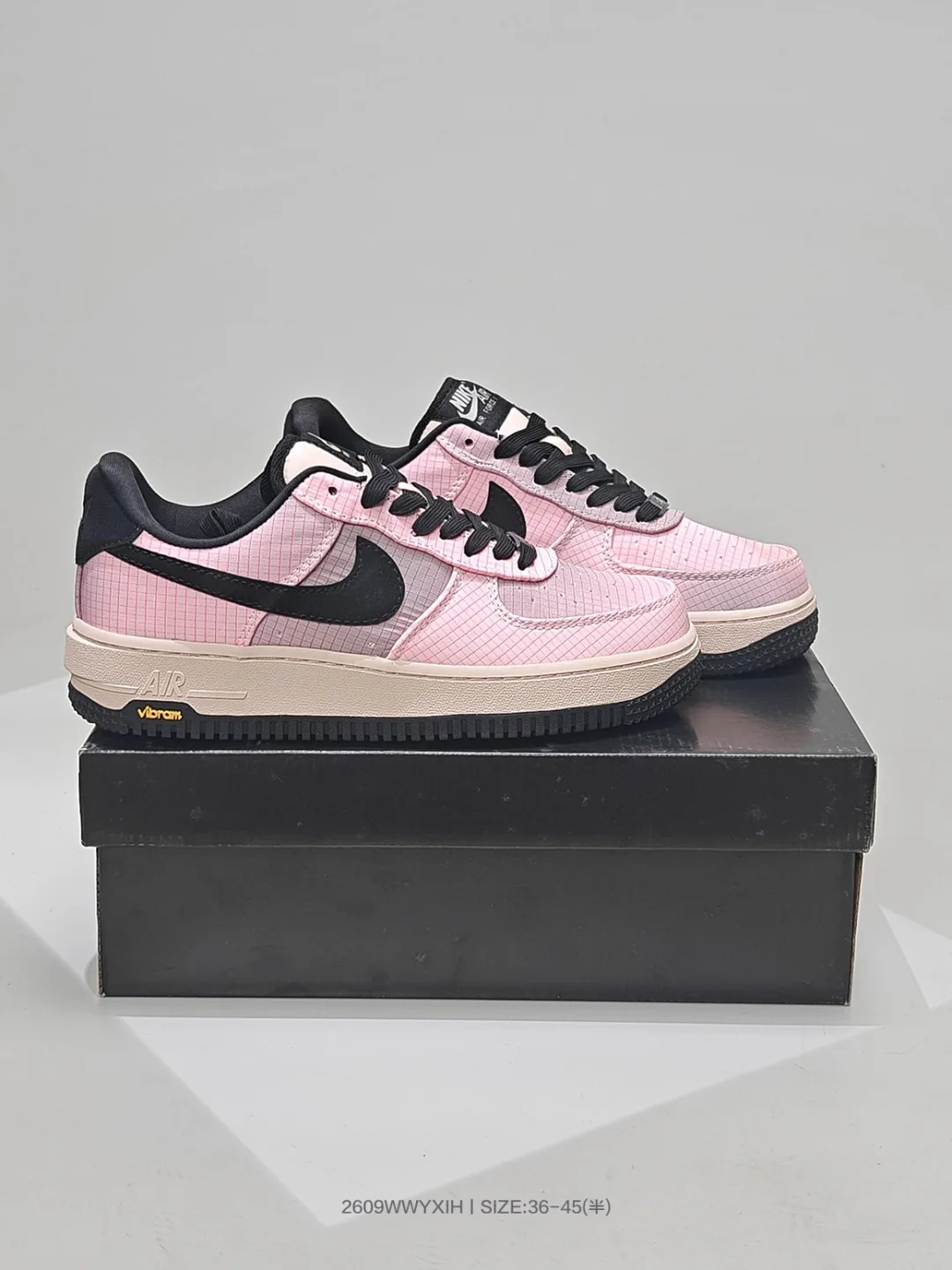 Nike Sneakers in White & Black & Green & Pink · view 4