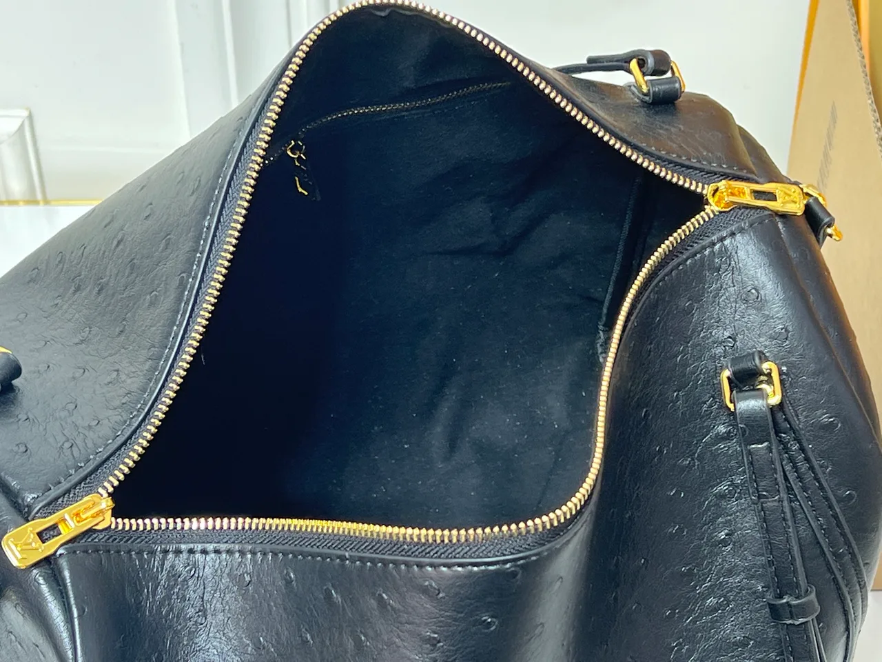 Louis Vuitton Cowhide Canvas Glossy Express Handbag with Pouch in Black · view 8