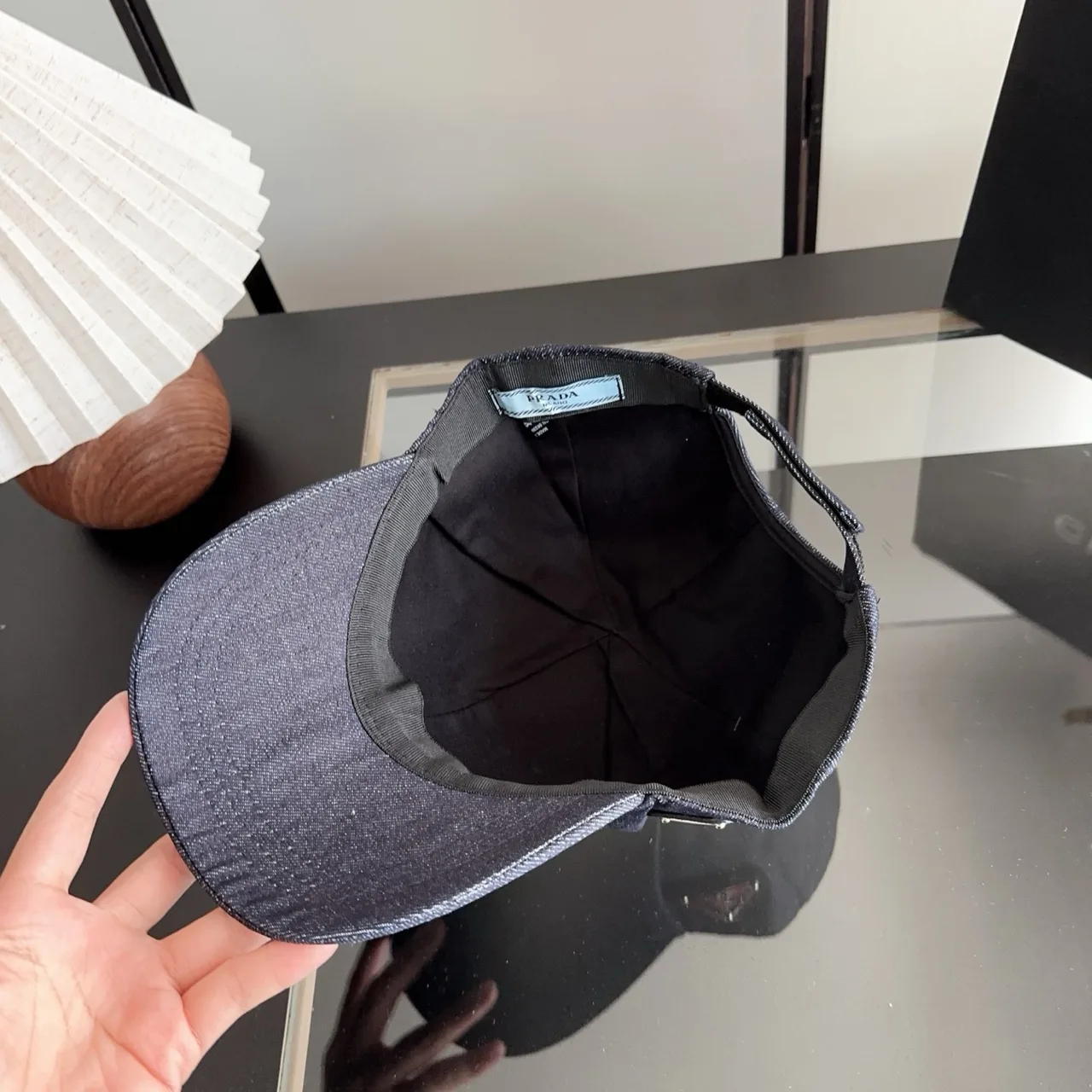 Prada Baseball Cap in Blue · view 8