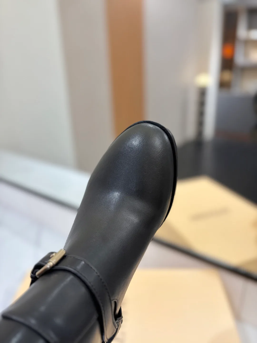 Valentino Calfskin Boots in Black · view 7