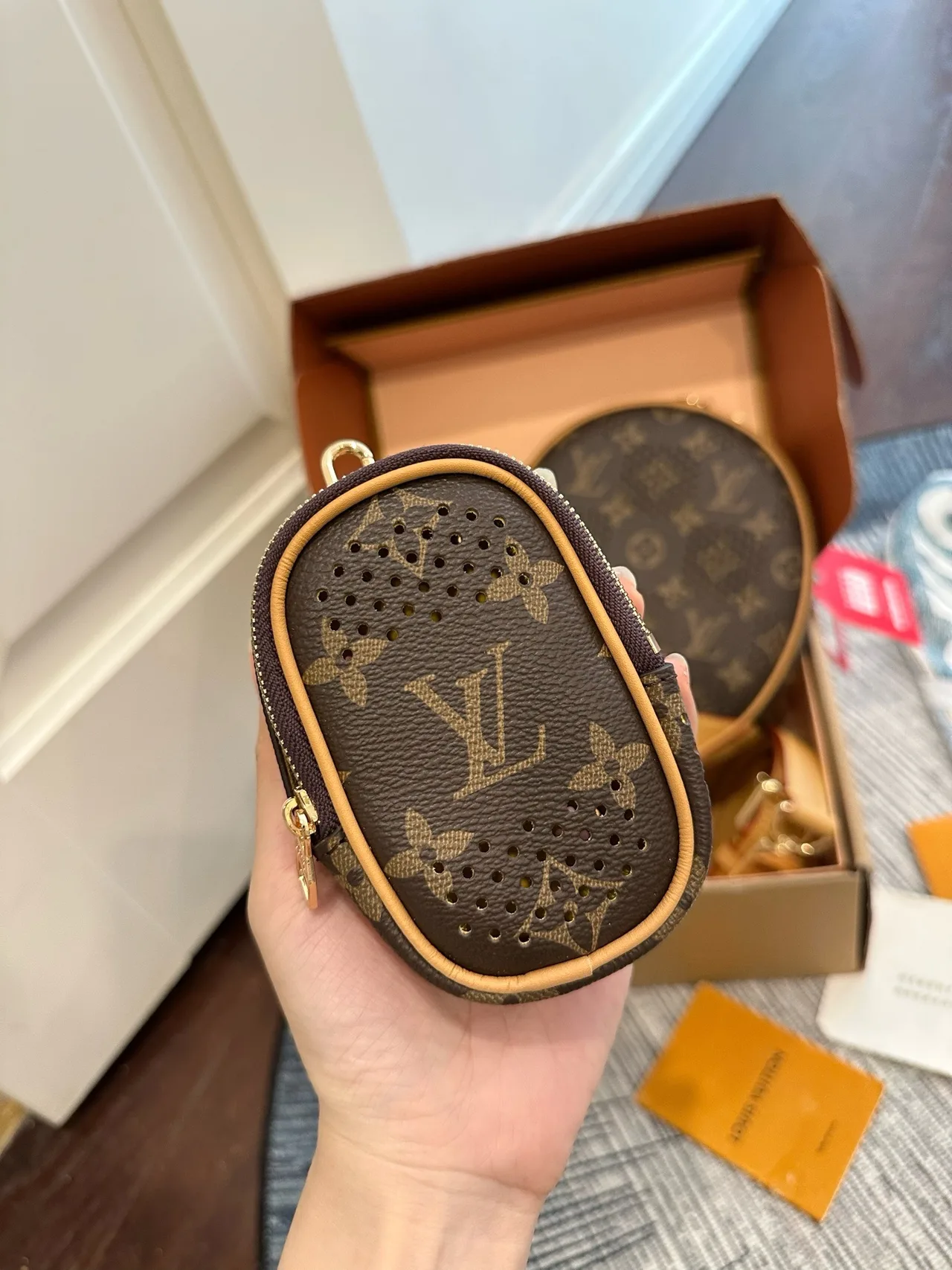 Louis Vuitton Canvas Round Backpack in Brown · view 7