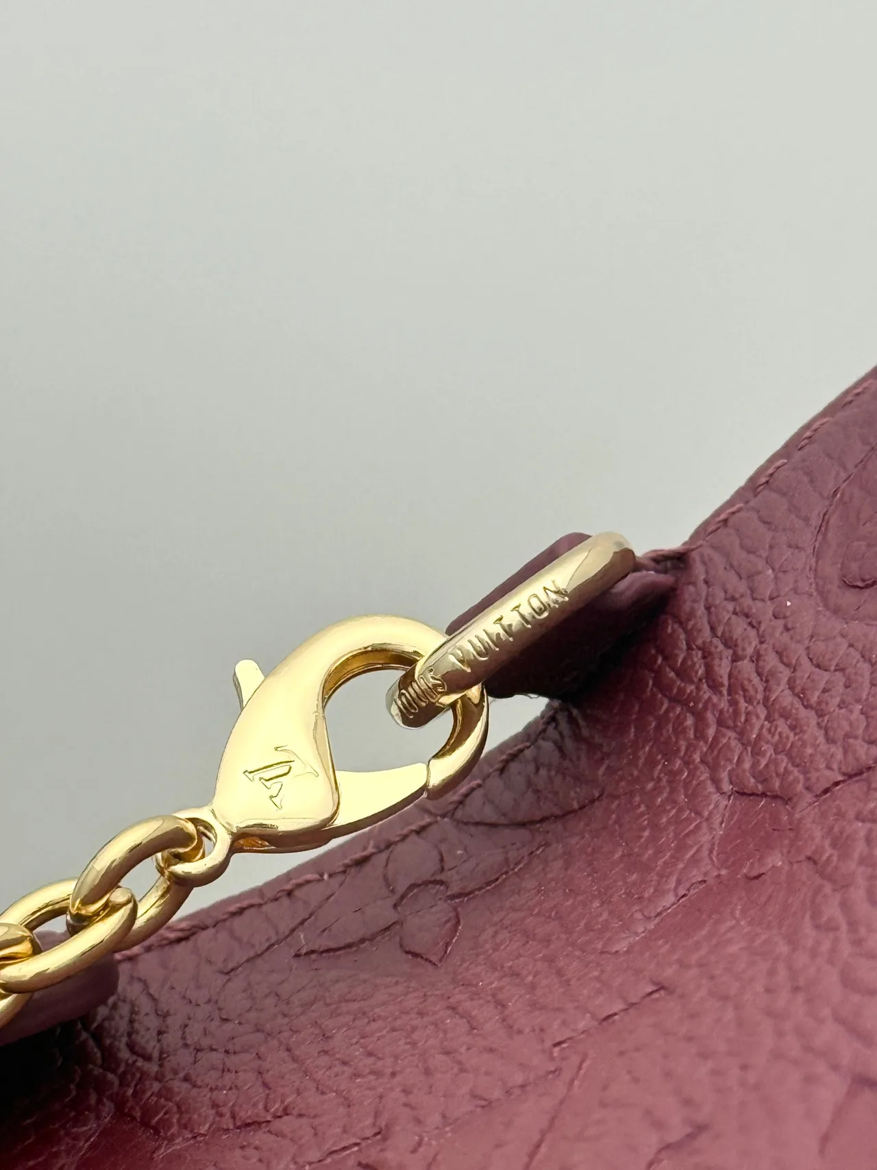 Louis Vuitton Leather Monogram Crossbody Bag in Burgundy · view 5