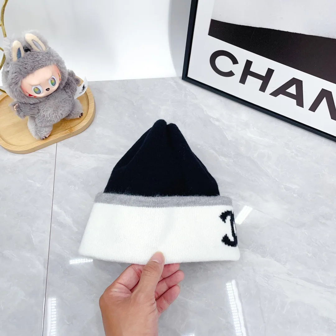 Chanel Striped Beanie in Black · view 6