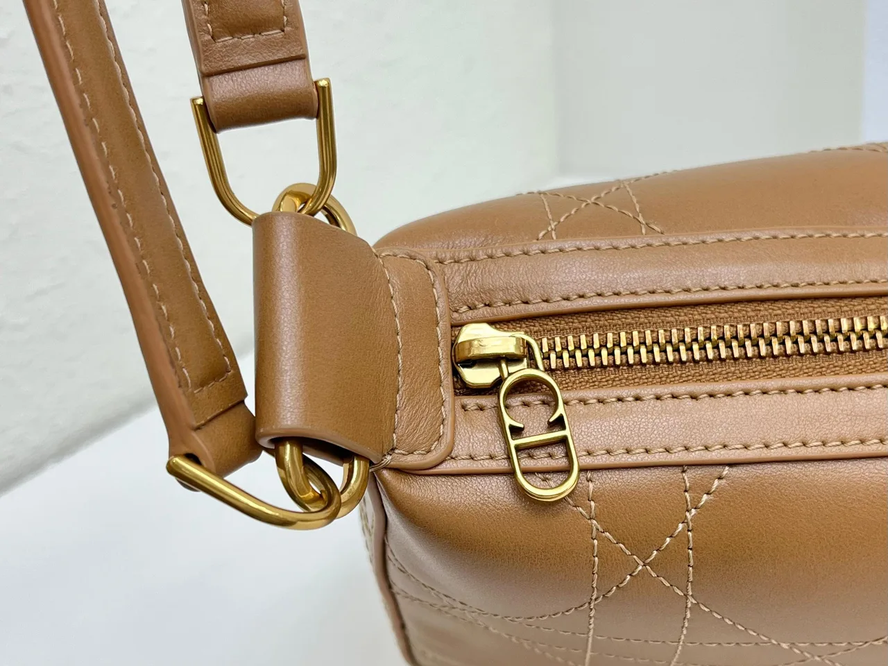 Dior Quilted Hobo Bag in Tan · view 6
