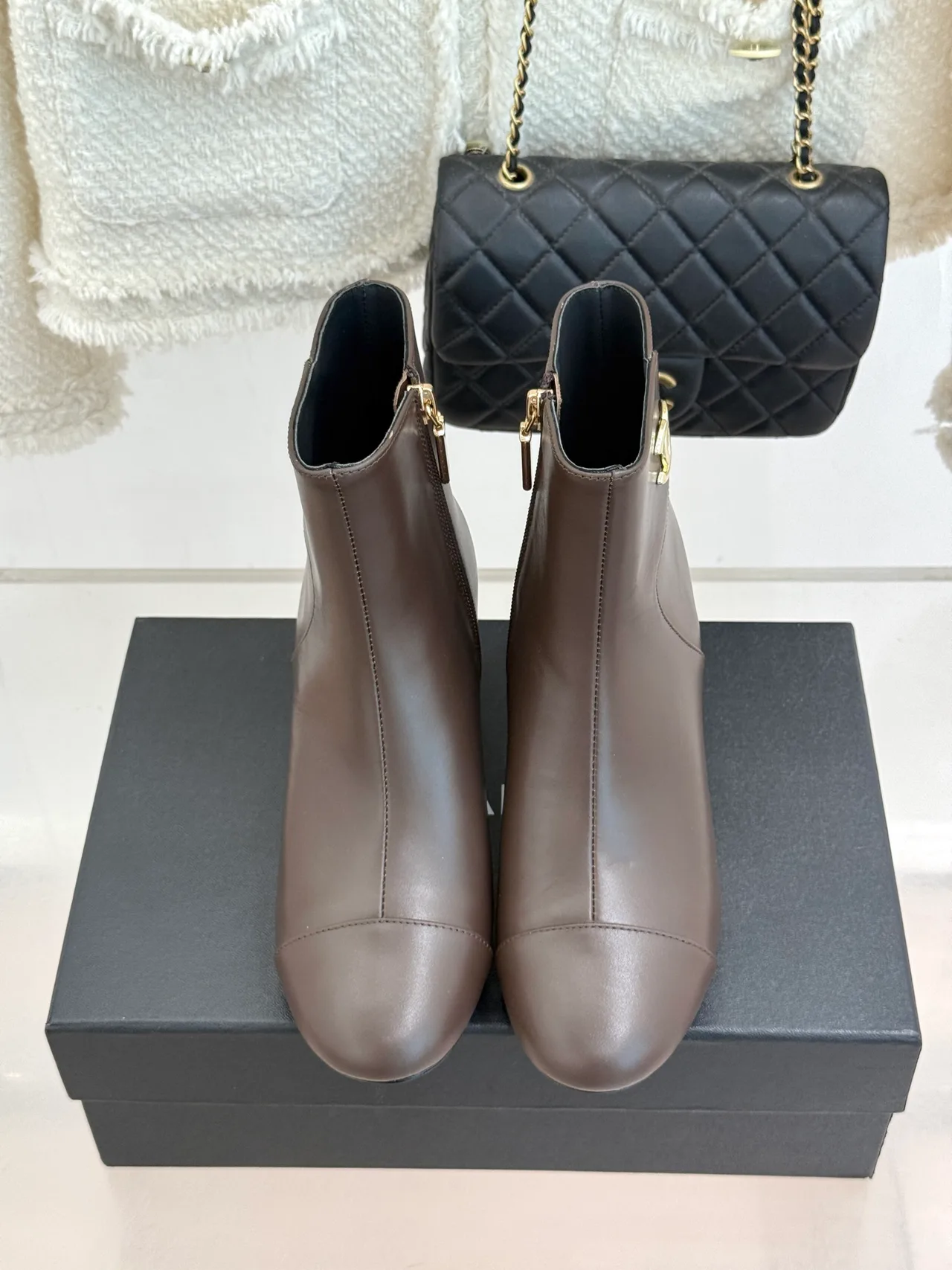 Chanel Ankle Boots in Grey · view 4