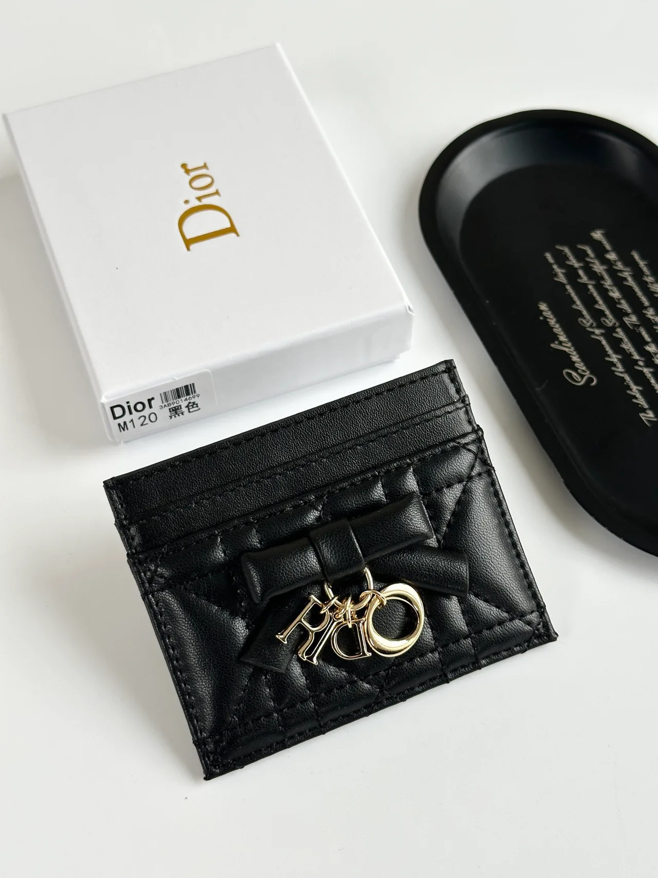 Dior Calfskin Cardholder in Black · view 2
