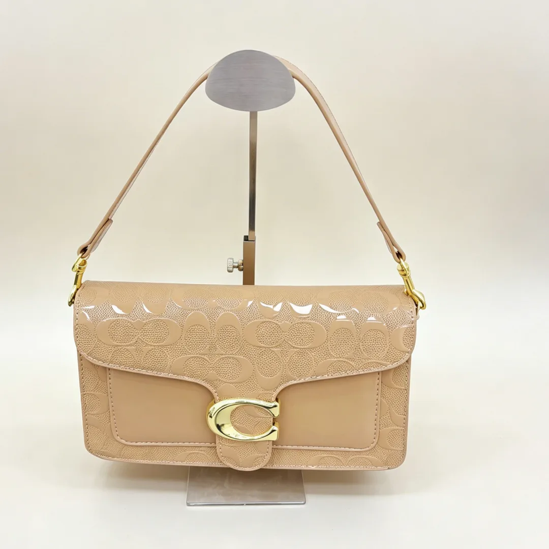 Coach H709 Flap Bag in Green & Red & White & Brown & Black & Beige · view 6