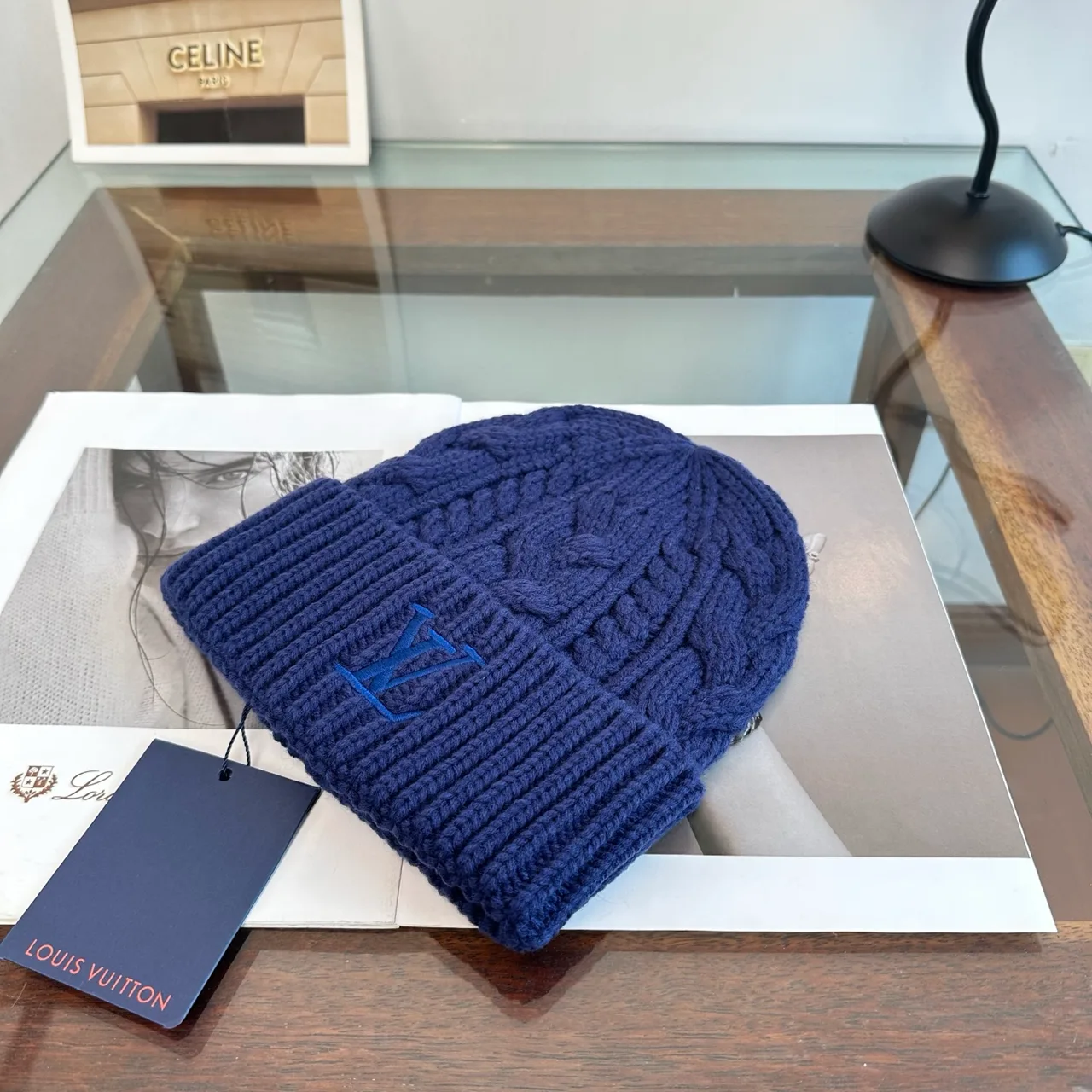 Louis Vuitton Beanie in Blue · view 2