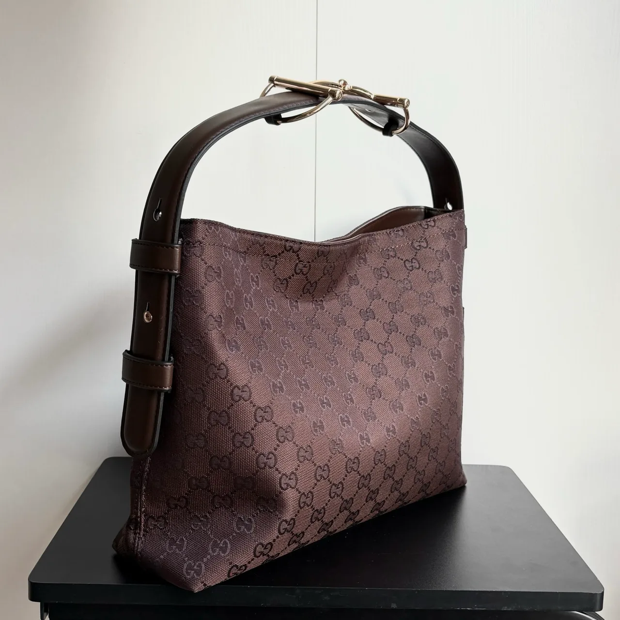 Gucci GG Shoulder Bag in Brown · view 3