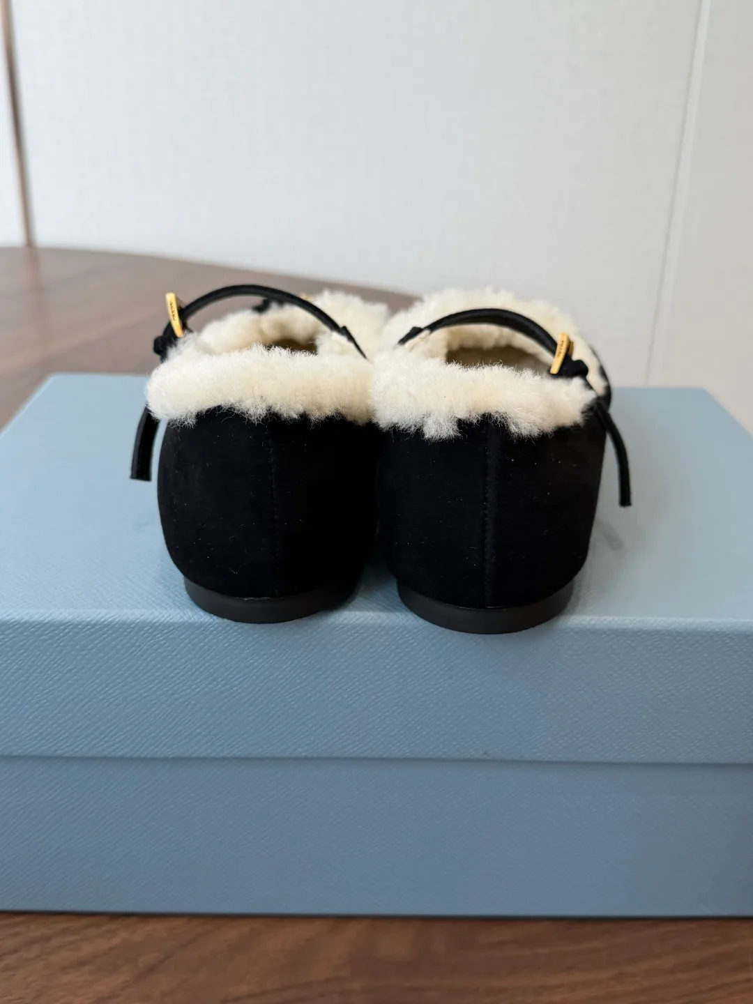 Prada Buckle Mary Jane Shoes in Black · view 8
