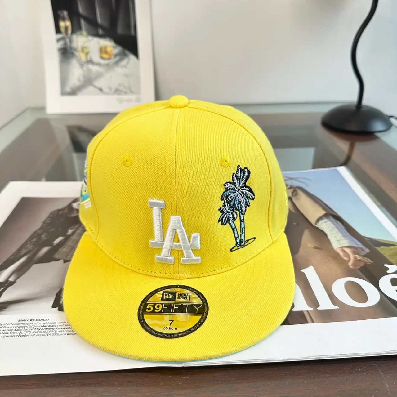 New Era Baseball Cap in Yellow · view 1