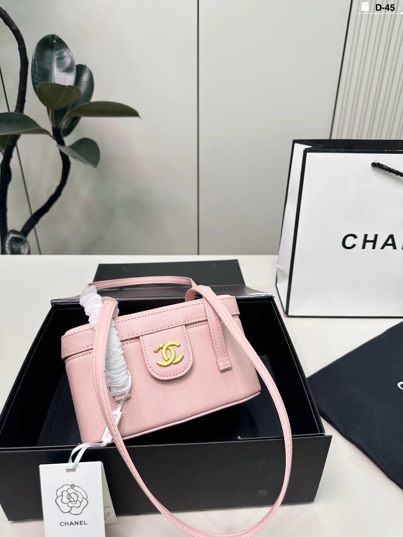 Chanel Mini Flap Bag in Black / Beige / Blue / Pink / White / Yellow · view 4