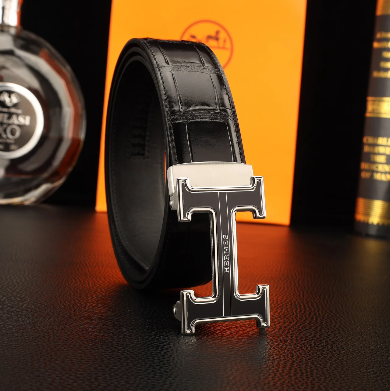 Hermes Automatic Belt in Black · view 3