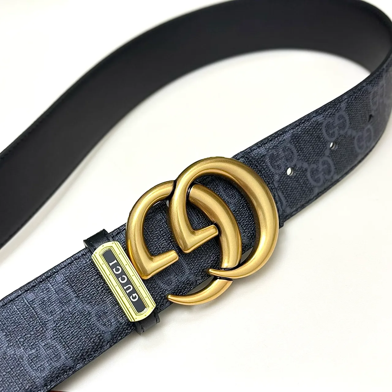 Gucci GG Monogram Belt in Blue · view 3