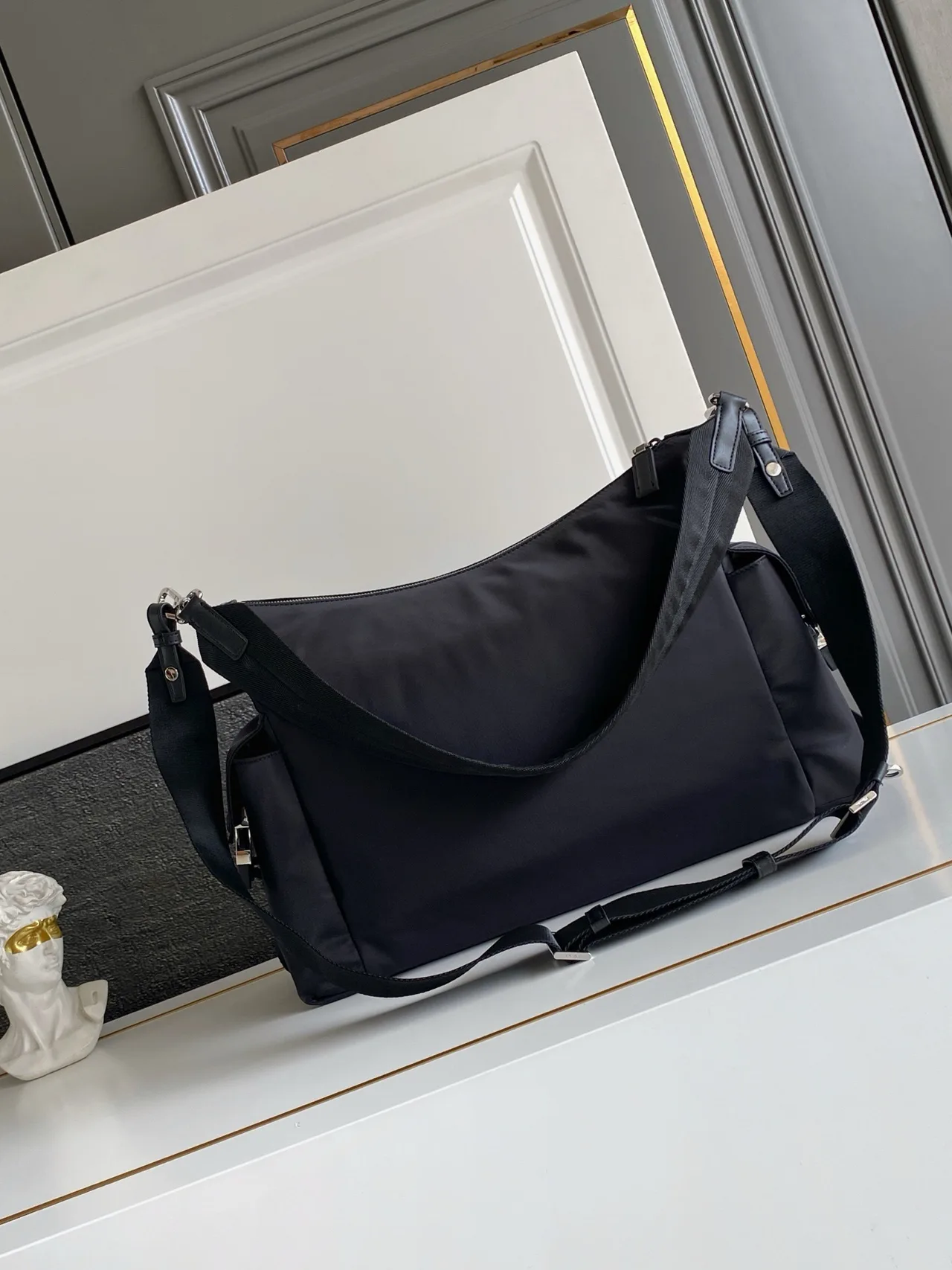 Prada Nylon Nylon Shoulder Bag in Black · view 3