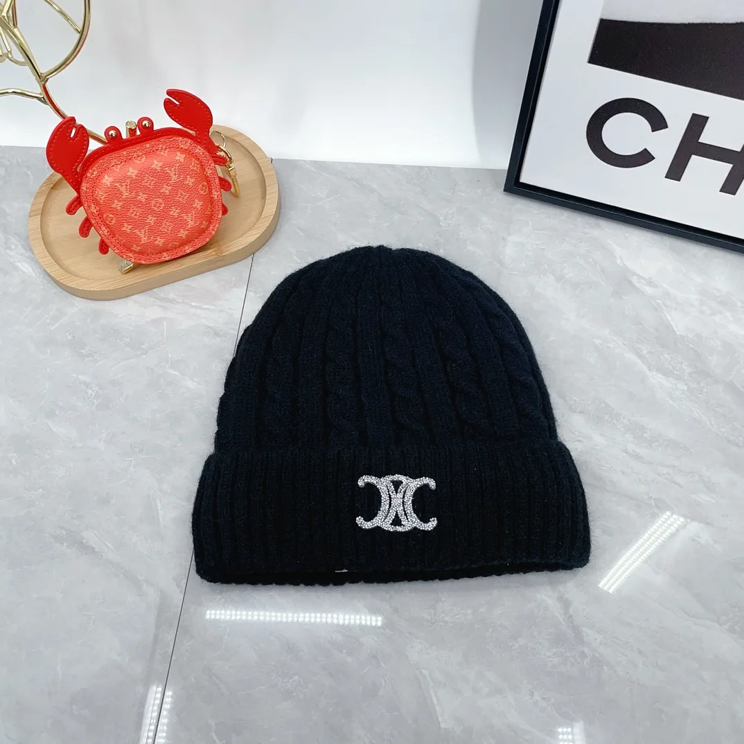 Celine Hat Scarf and Gloves Set in Black · view 5