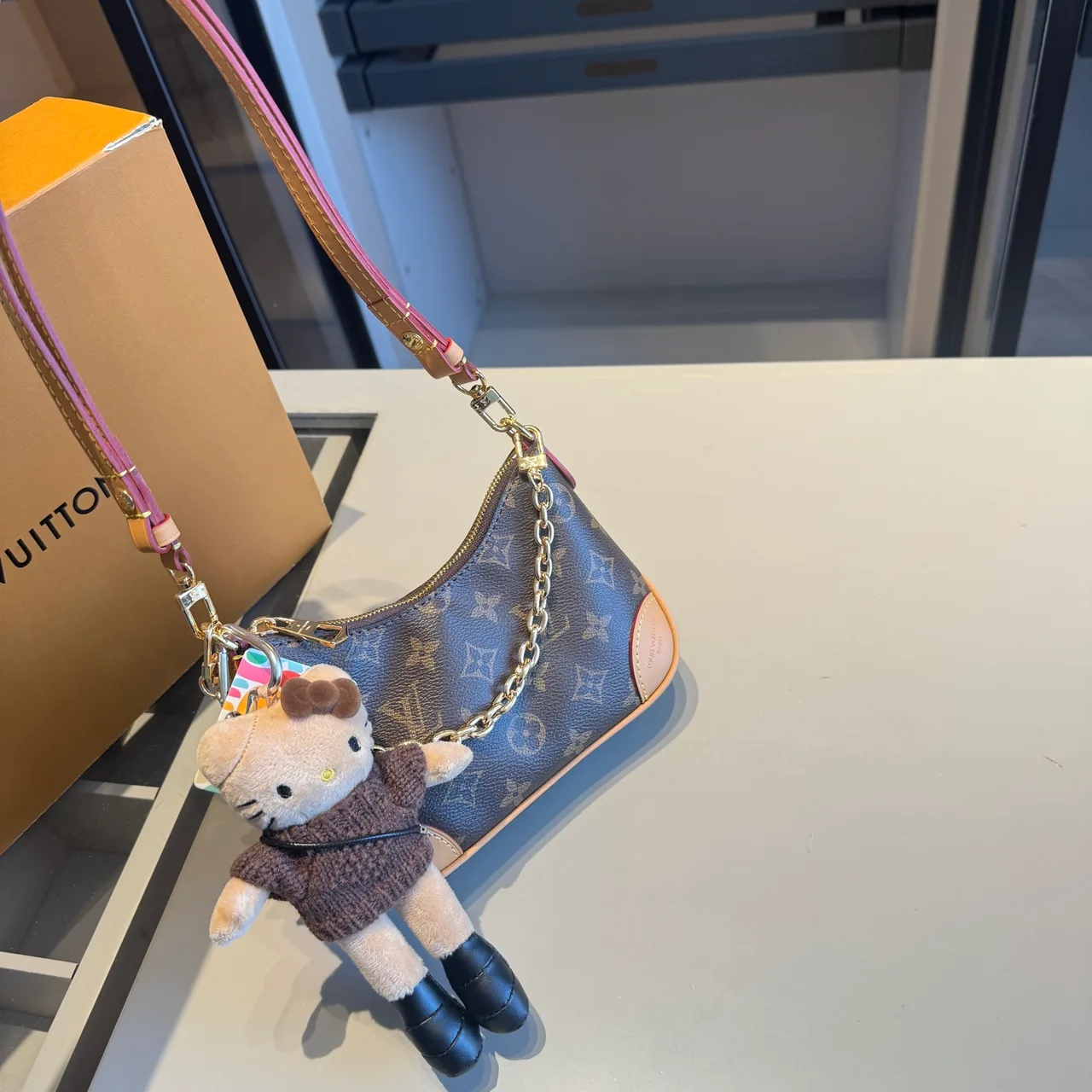 Louis Vuitton Mini Hobo Gift Set in Brown · view 3