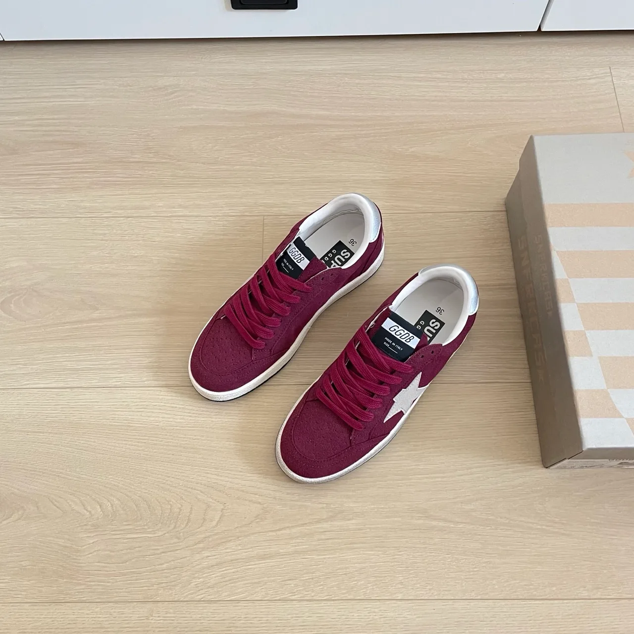 Golden Goose Sneakers in Burgundy · view 2