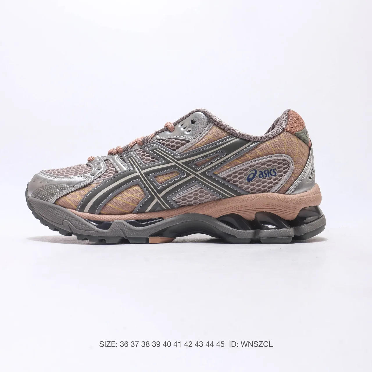 ASICS Gel-Kayano Sneakers in Black & White & Silver & Grey · view 4