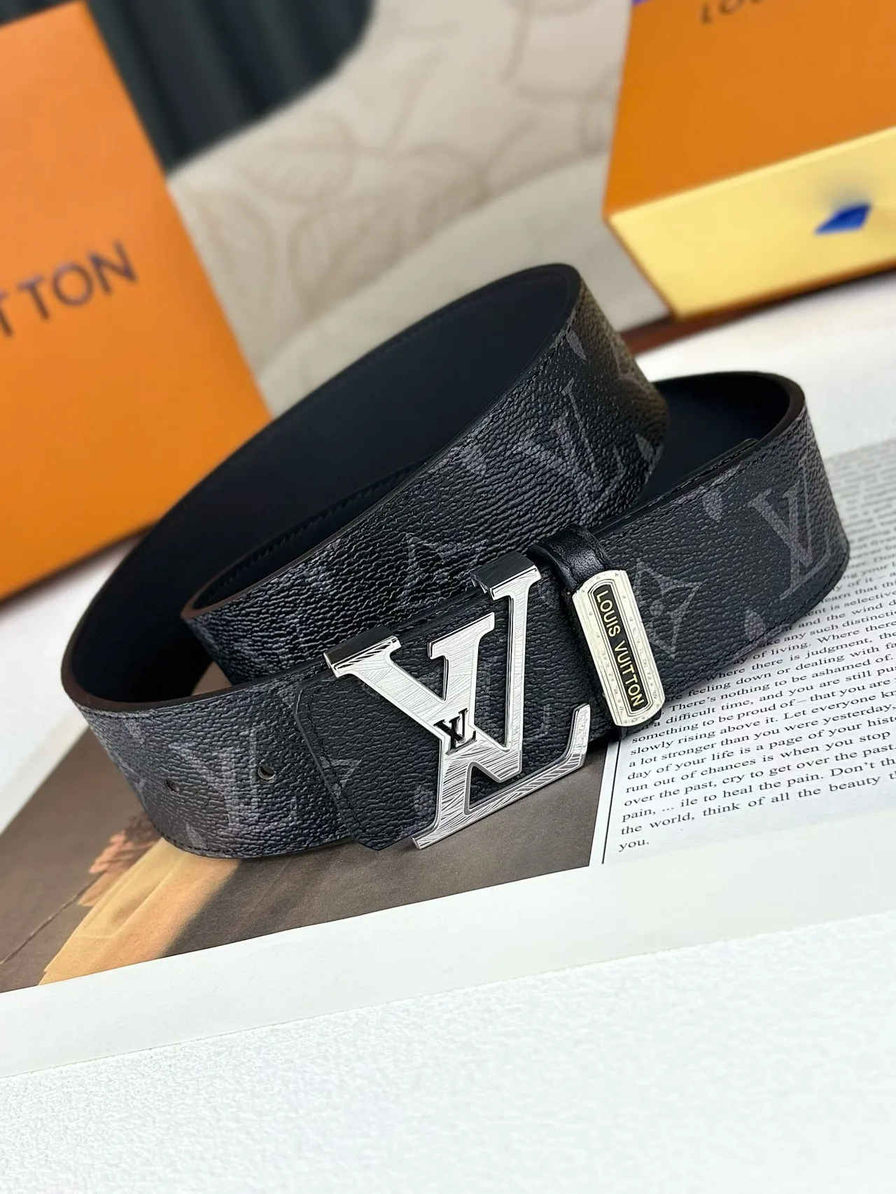 Louis Vuitton Reversible Monogram Belt in Black · view 5